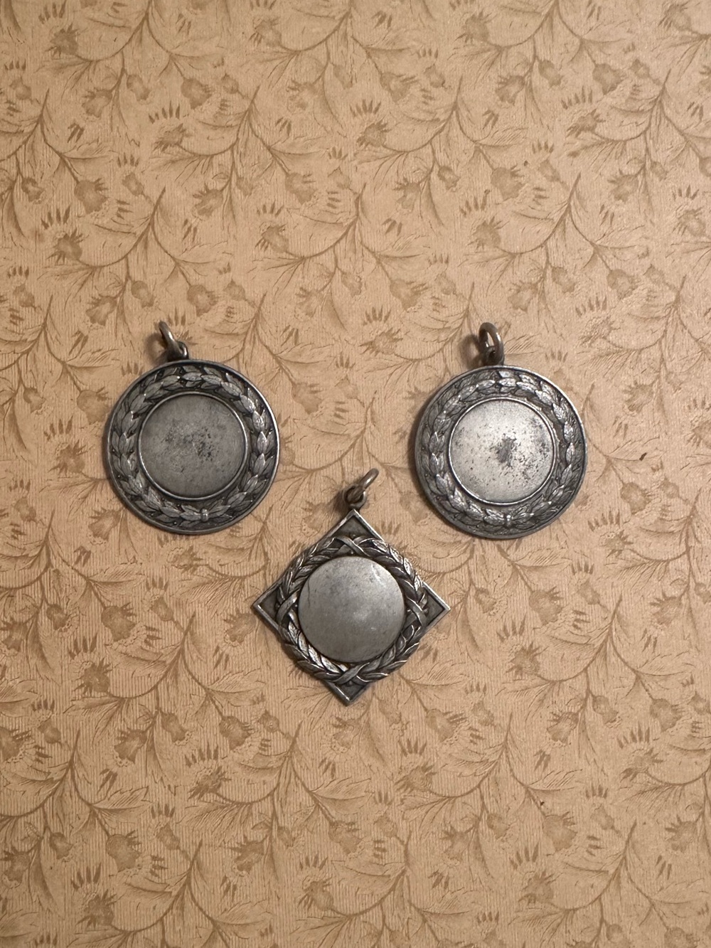 1900-1930s Vintage sterling silver medal pendants from Canadian company “Birks